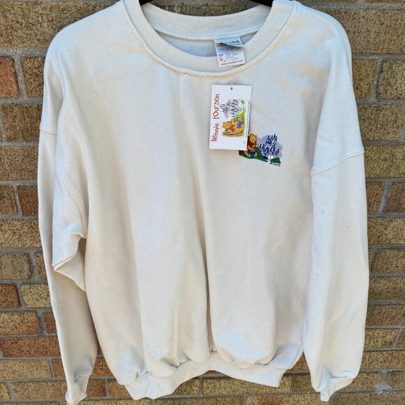 BNWT Vintage 1991 Disney Winnie The Pooh Embroidered Crewneck Sweater XL - Picture 4 of 8
